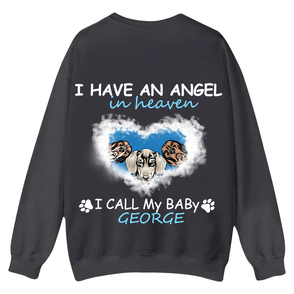 Have An Angel In Heaven - Personalized Custom Unisex Casual Crewneck Sweatshirt wearishow