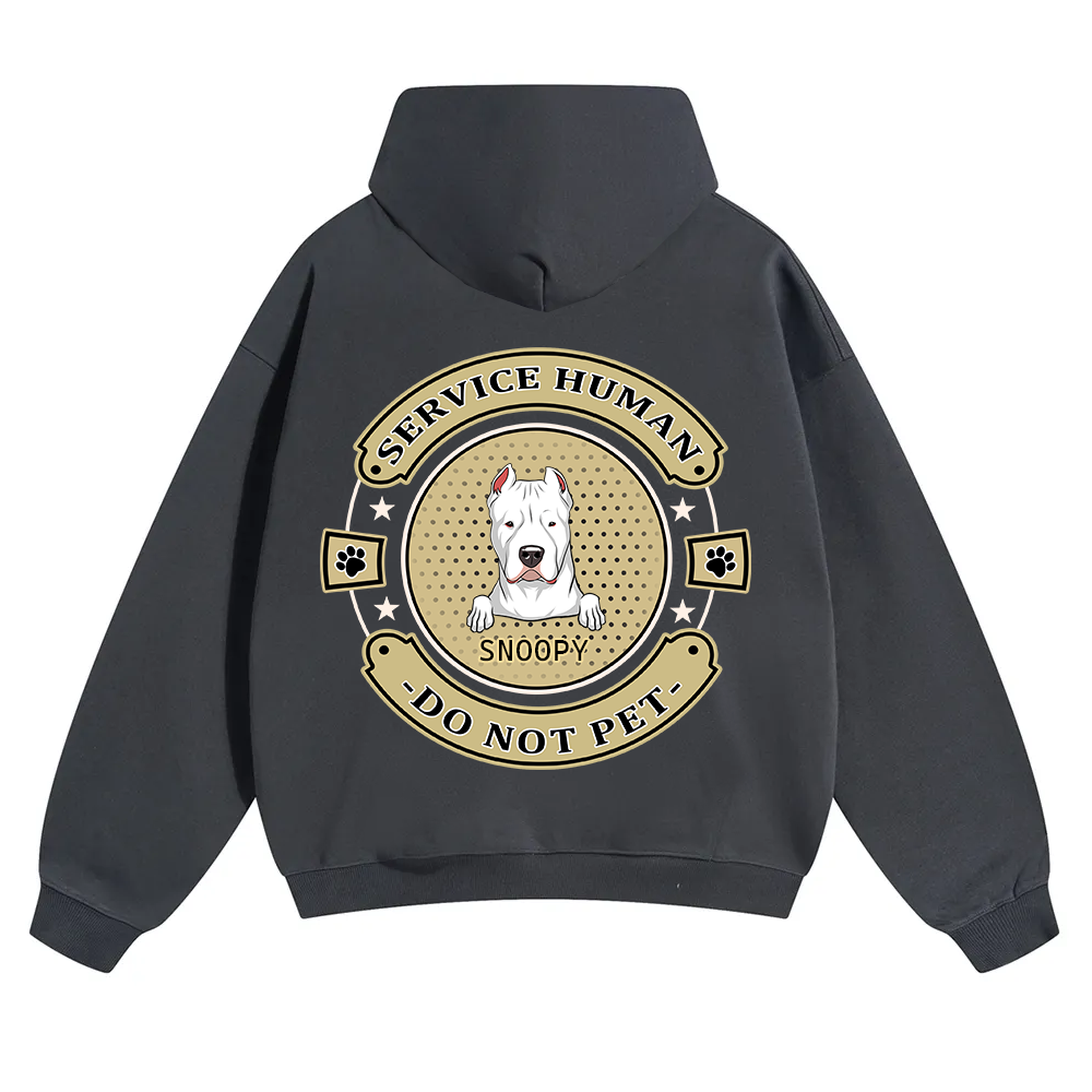 Service Human, Do Not Pet 14 - Personalized Custom Unisex Soild Color Hoodies wearishow