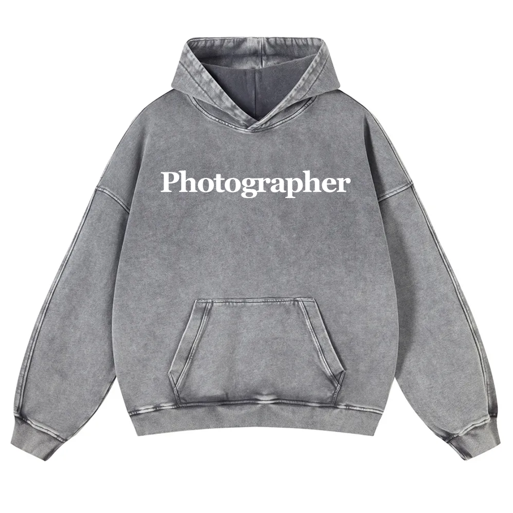 Photographer Washed Hoodie wearishow