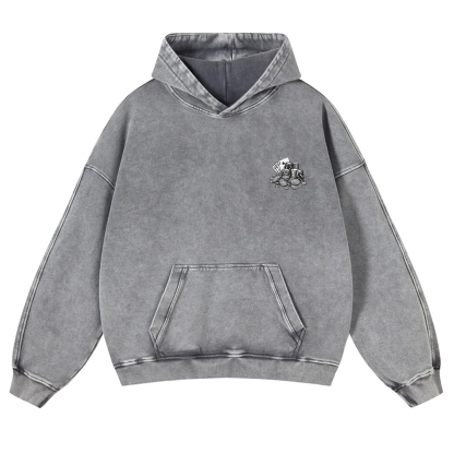 Professional Gambler Washed Hoodie wearishow