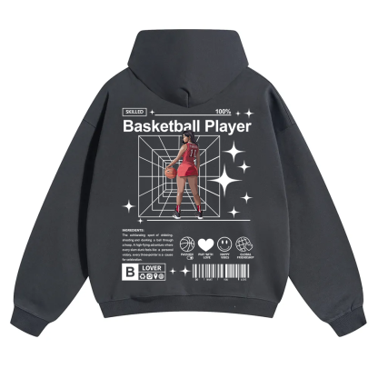 Basketball Player Unisex Solid Color Hoodie wearishow