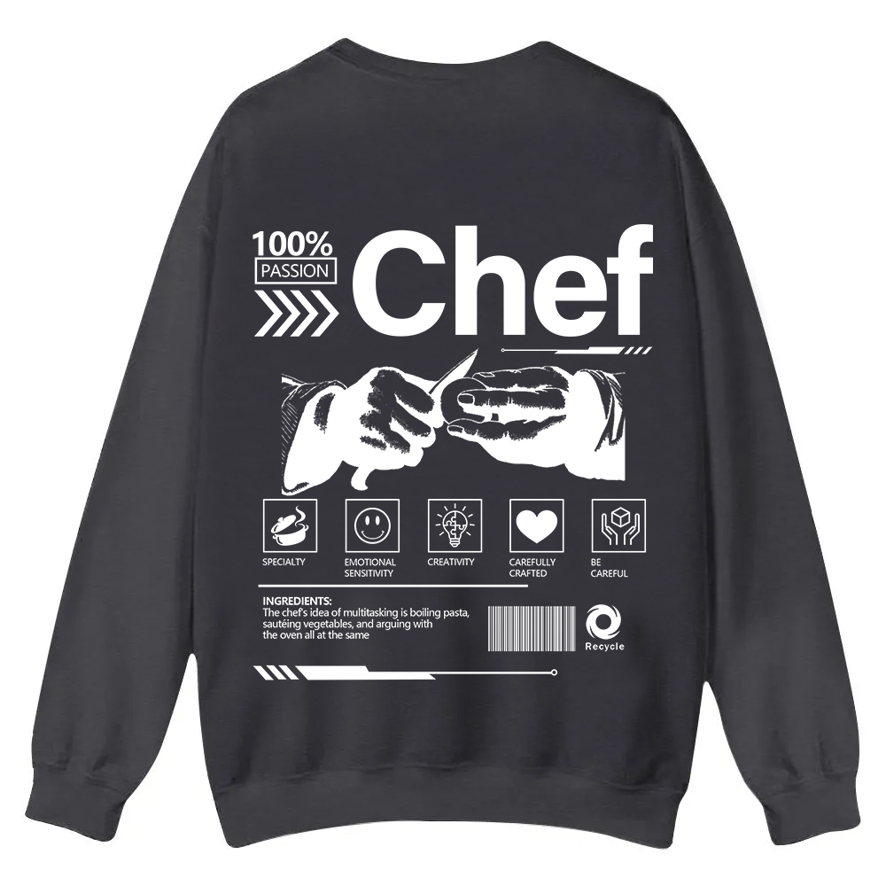 Chef Casual Crewneck Sweatshirt wearishow