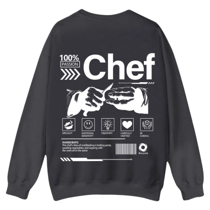 Chef Casual Crewneck Sweatshirt wearishow