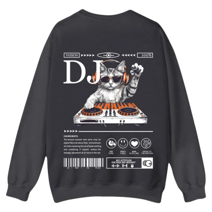 DJ Casual Crewneck Sweatshirt wearishow