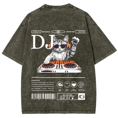 DJ Unisex Fit Washed T-Shirt