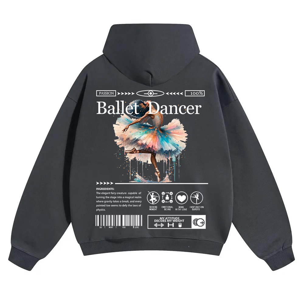 Ballet Dancer Unisex Solid Color Hoodie wearishow