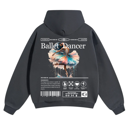 Ballet Dancer Unisex Solid Color Hoodie wearishow