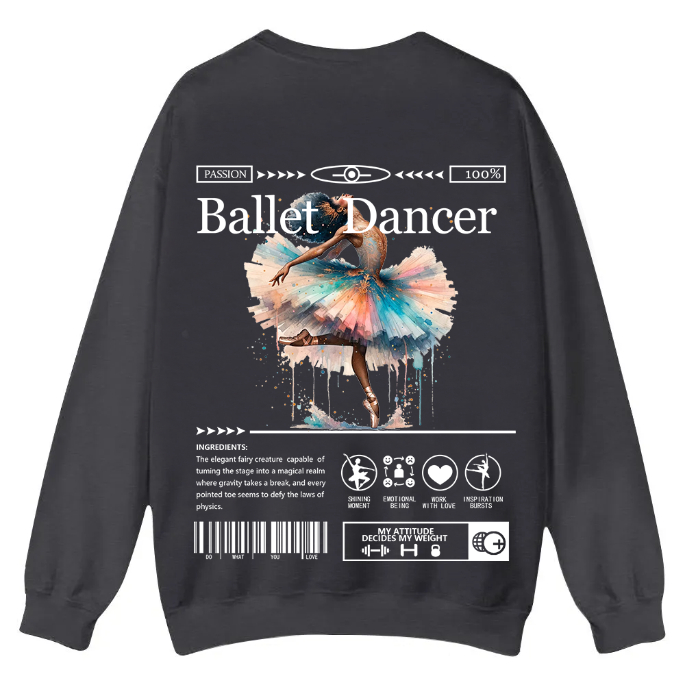 Ballet DancerCasual Crewneck Sweatshirt wearishow