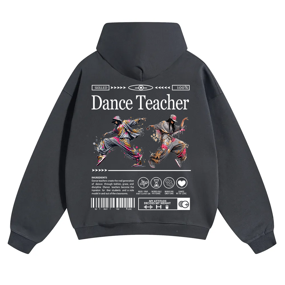 Dance Teacher Unisex Solid Color Hoodie wearishow