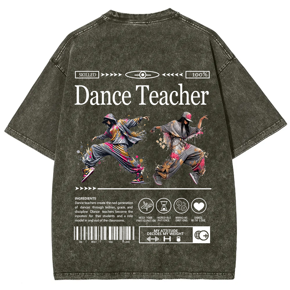 Dance Teacher Unisex Fit Washed T-Shirt