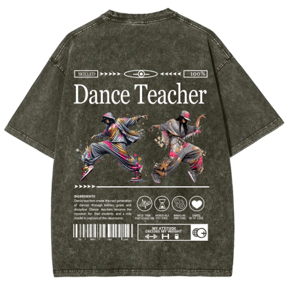 Dance Teacher Unisex Fit Washed T-Shirt