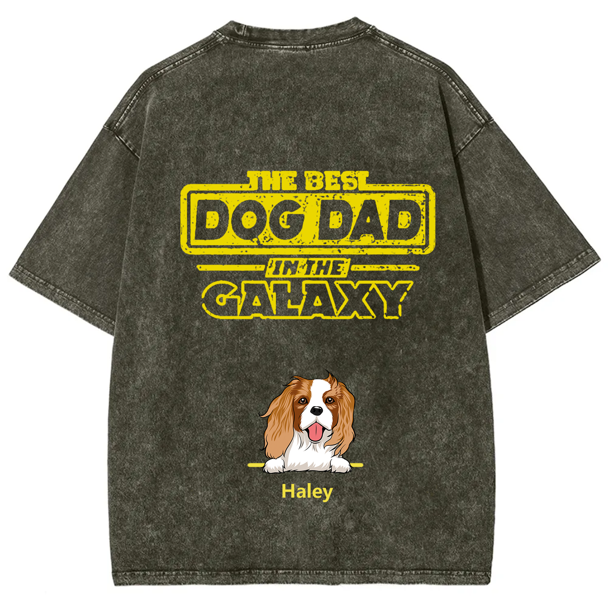 The Best Dog Dad In The Galaxy - Personalized Custom Unisex T-shirt