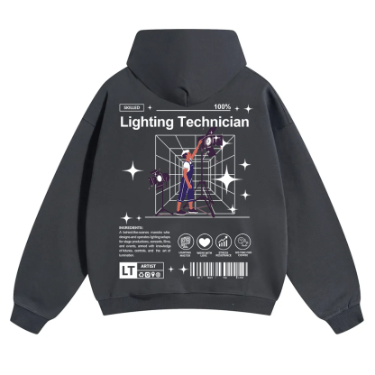 Lighting Technician Unisex Solid Color Hoodie wearishow