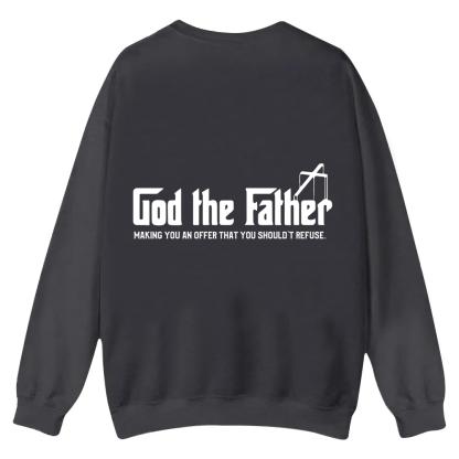 God The Father Christian Casual Crewneck Sweatshirt wearishow