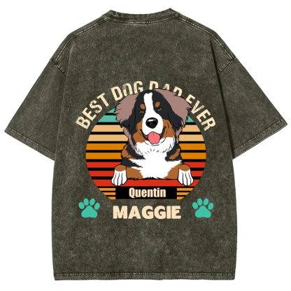 Best Dog Mom and Dad Ever - Personalized Custom Unisex T-shirt