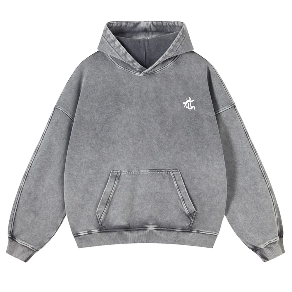 Jiu Jitsu Washed Hoodie wearishow