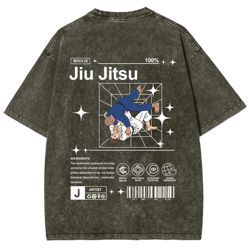 Jiu Jitsu Unisex Fit Washed T-Shirt