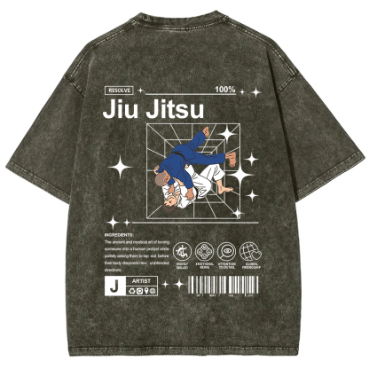 Jiu Jitsu Unisex Fit Washed T-Shirt