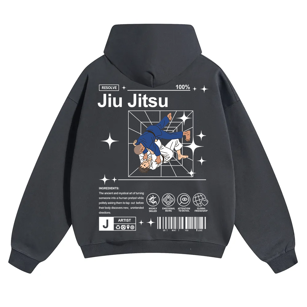 Jiu Jitsu Unisex Solid Color Hoodie wearishow