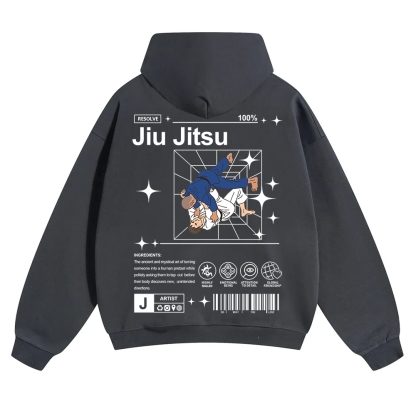 Jiu Jitsu Unisex Solid Color Hoodie wearishow