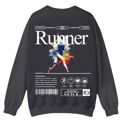 Runner Casual Crewneck Sweatshirt wearishow