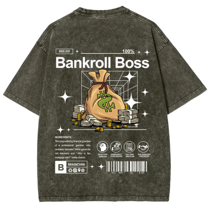 Bankroll Boss Unisex Fit Washed T-Shirt
