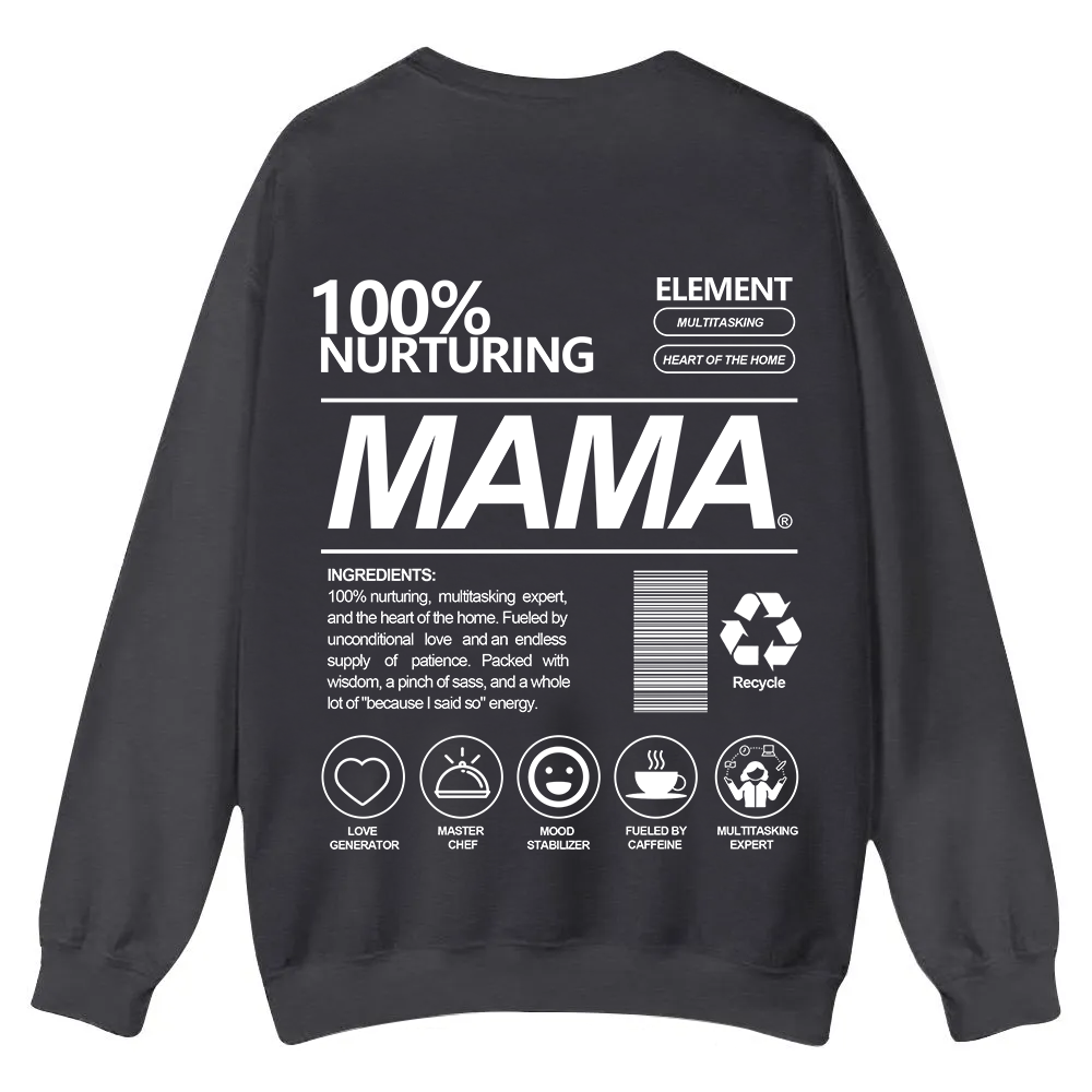 Mama Casual Crewneck Sweatshirt wearishow