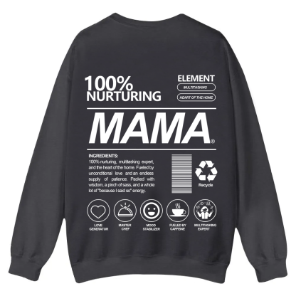 Mama Casual Crewneck Sweatshirt wearishow