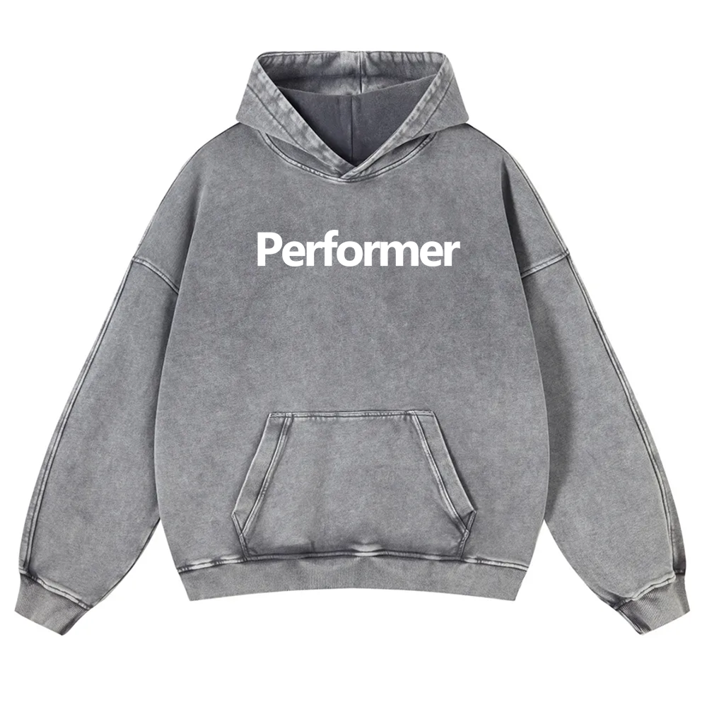 Performer Washed Hoodie wearishow