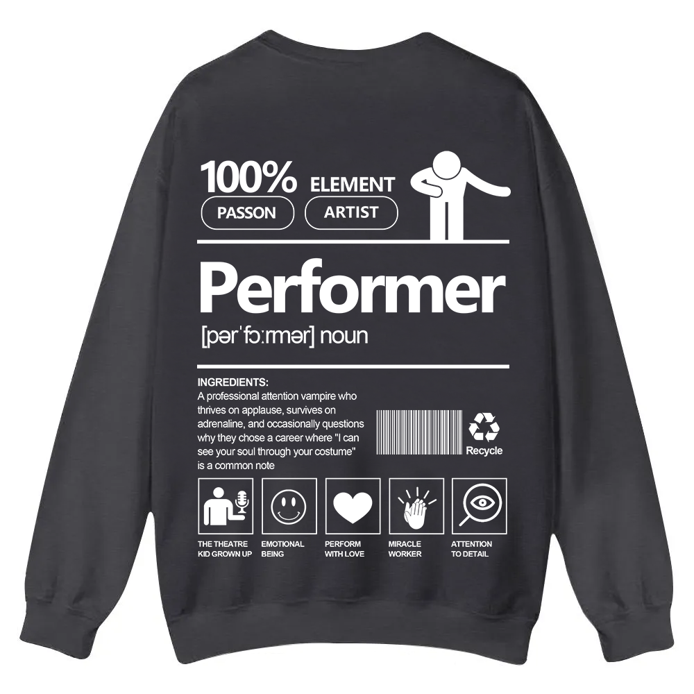 Performer Casual Crewneck Sweatshirt wearishow