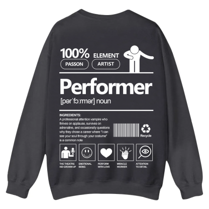 Performer Casual Crewneck Sweatshirt wearishow