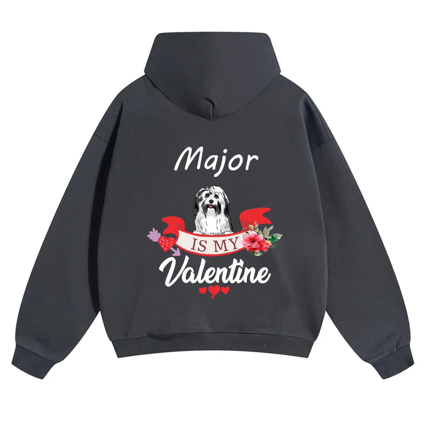 My Dog Is My Valentine Lover - Personalized Custom Unisex Hoodie