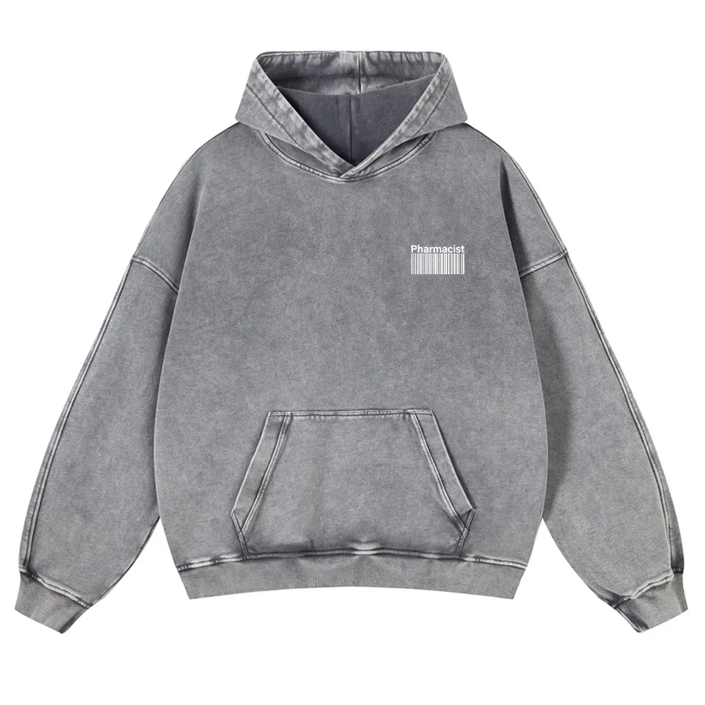 Pharmacist Washed Hoodie wearishow
