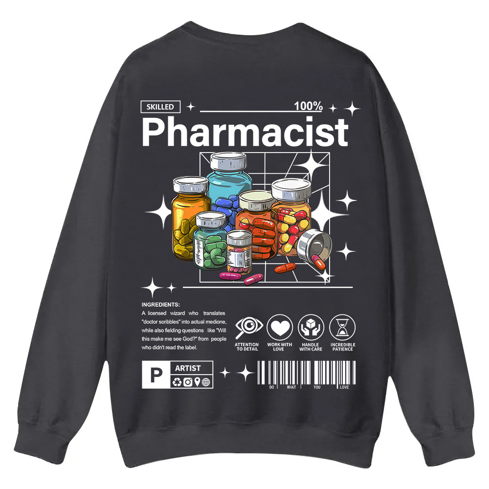 Pharmacist Casual Crewneck Sweatshirt wearishow