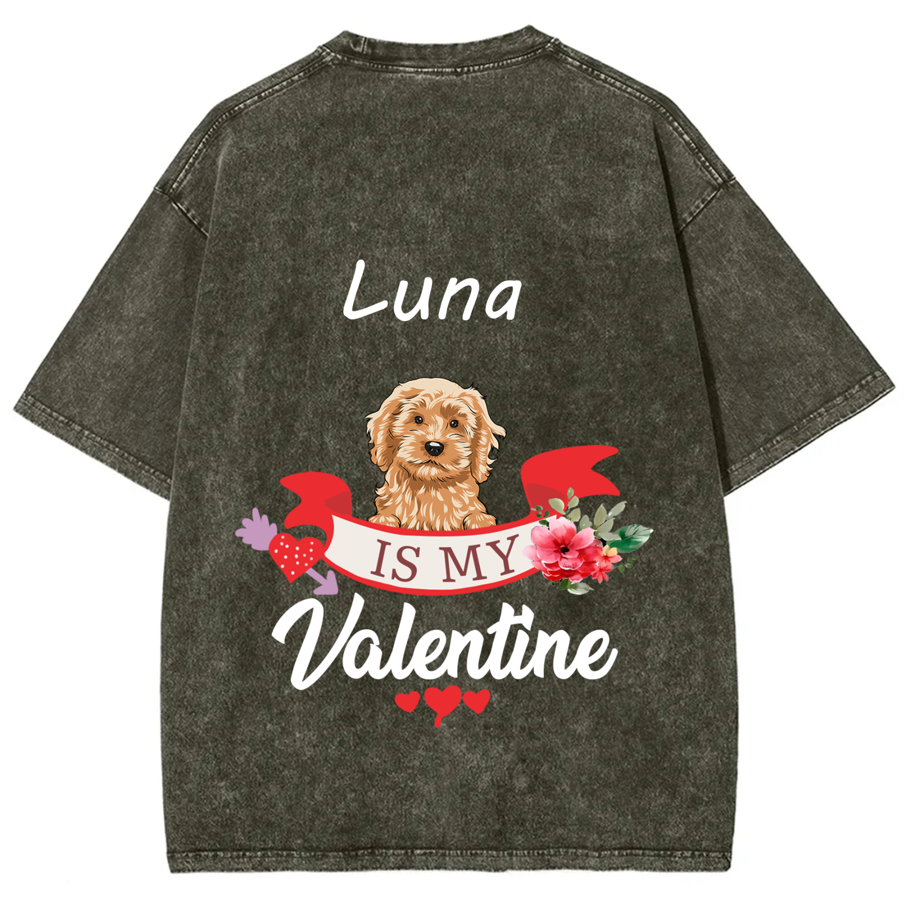 My Dog Is My Valentine Lover - Personalized Custom Unisex T-shirt