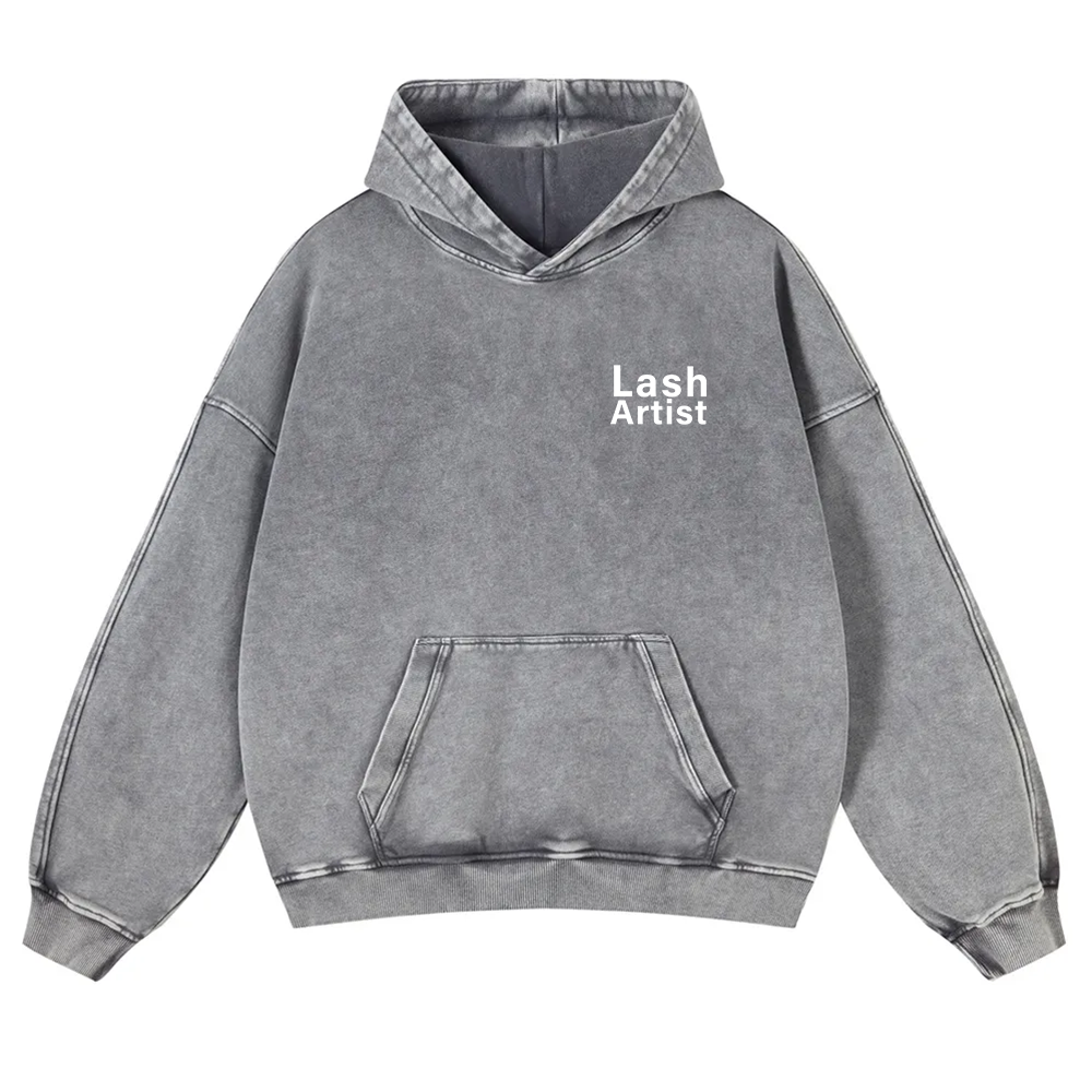 Lash Artist Washed Hoodie wearishow
