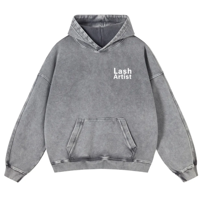 Lash Artist Washed Hoodie wearishow