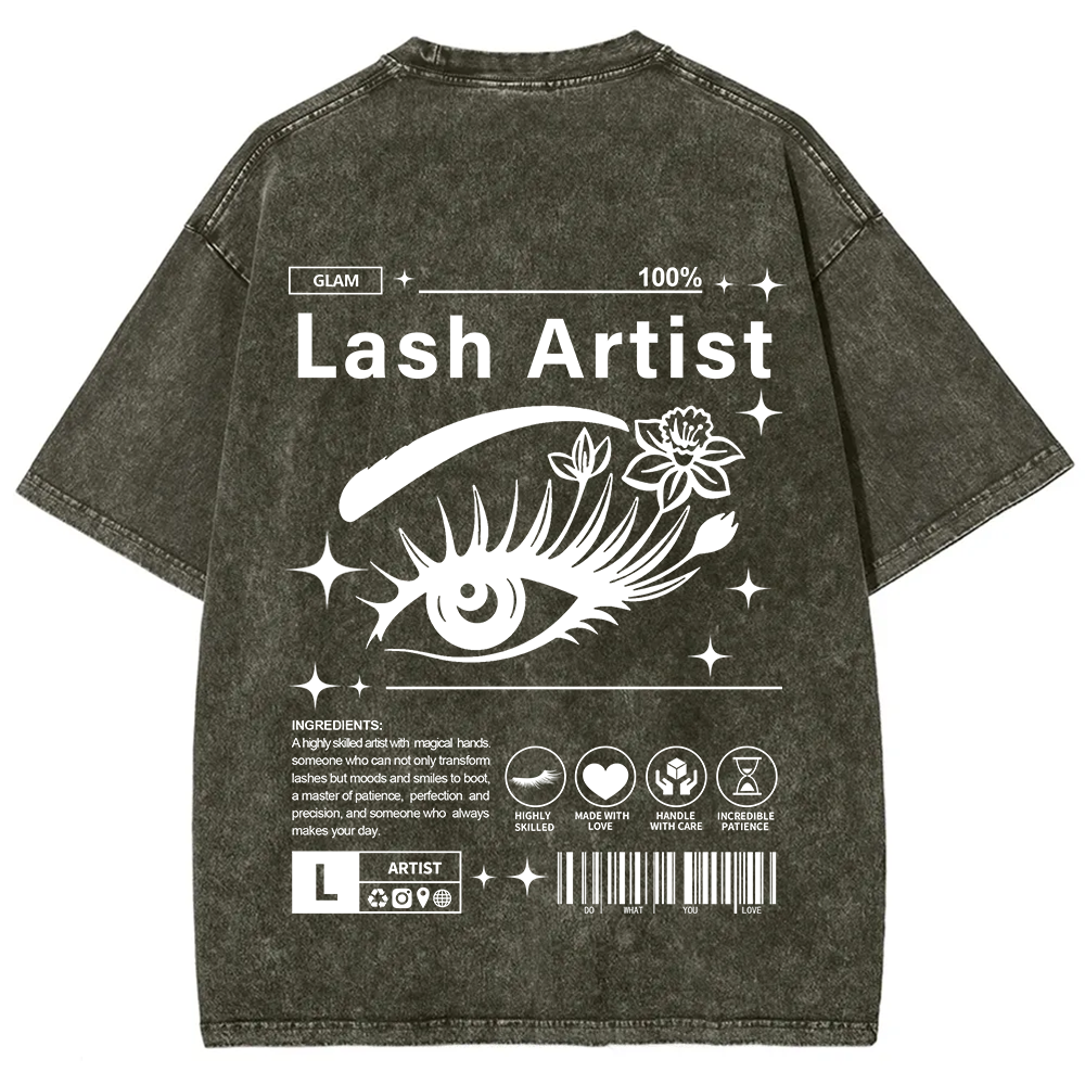Lash Artist Unisex Fit Washed T-Shirt