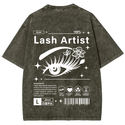 Lash Artist Unisex Fit Washed T-Shirt