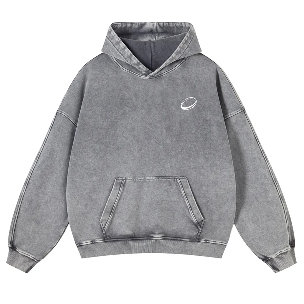 Rugby Player Washed Hoodie wearishow