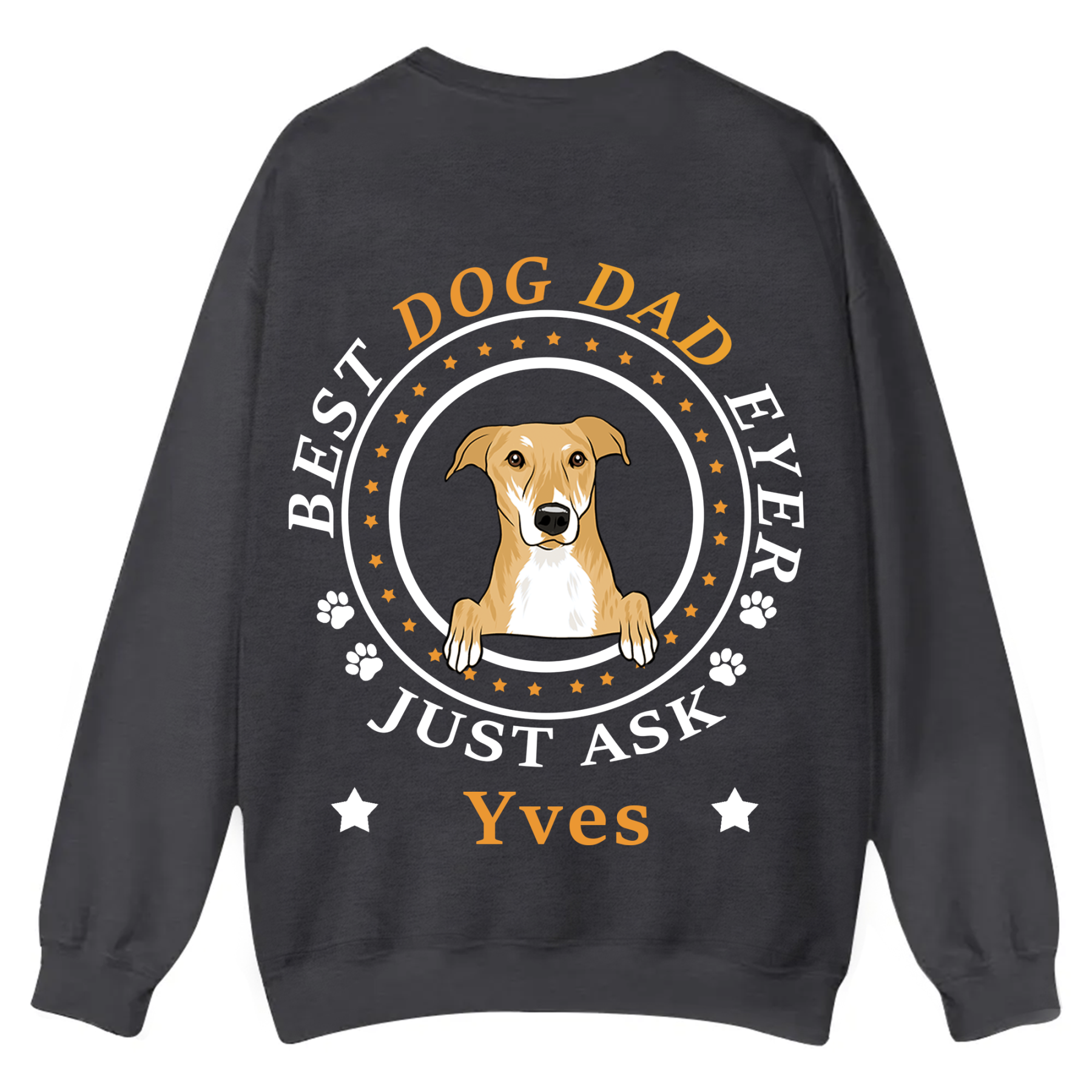 Best Dog Dad/Dog Mum Circle - Personalized Custom Unisex Casual Crewneck Sweatshirt