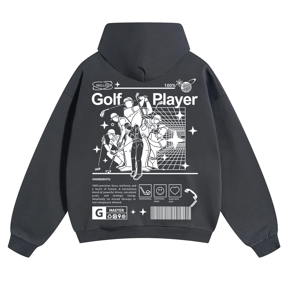 Golf Player Unisex Solid Color Hoodie wearishow
