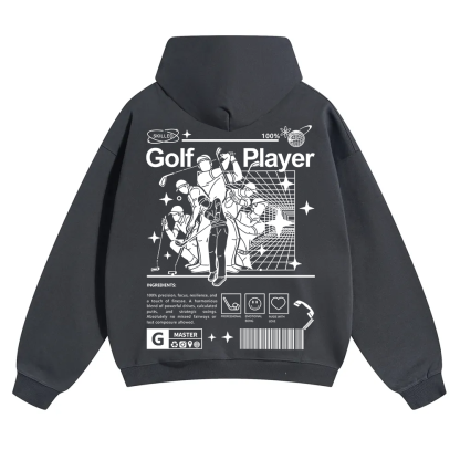 Golf Player Unisex Solid Color Hoodie wearishow