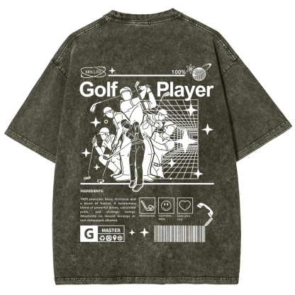 Golf Player Unisex Fit Washed T-Shirt