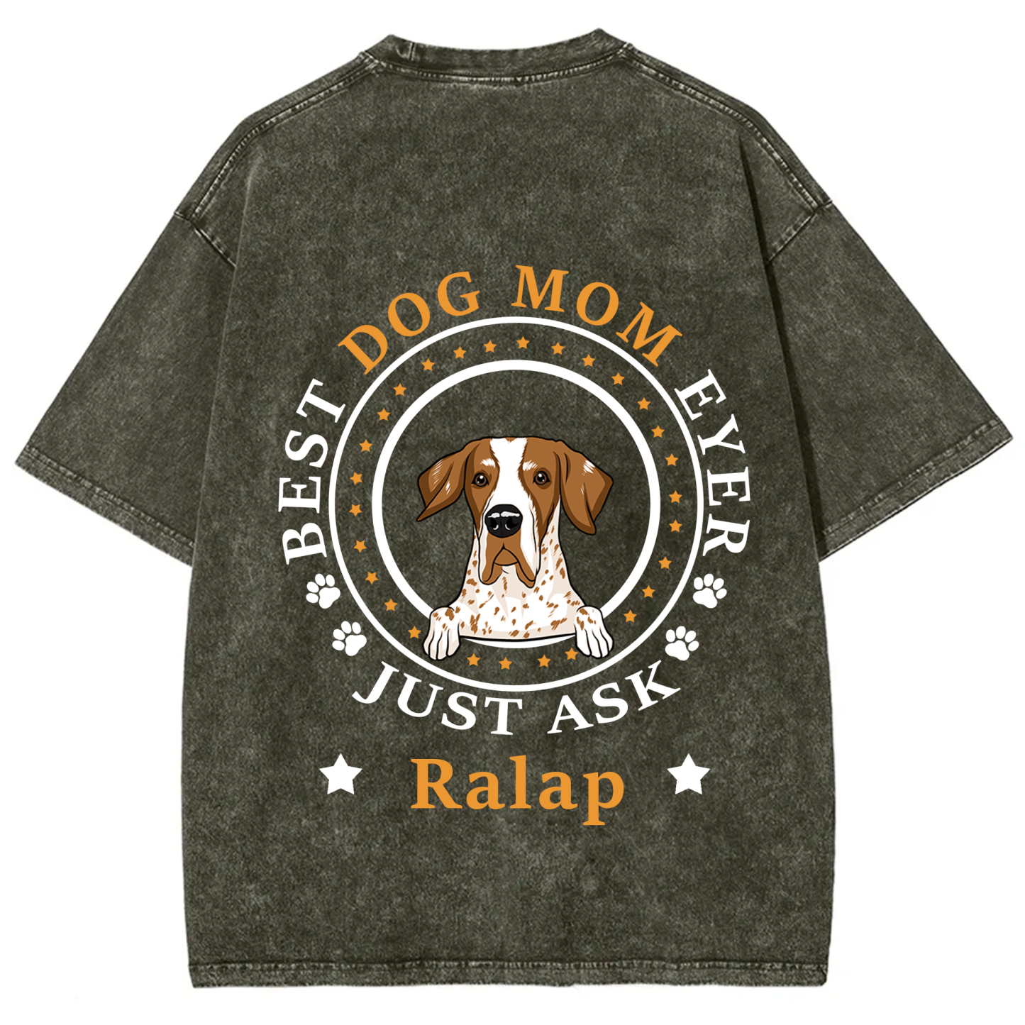 Best Dog Dad/Dog Mum Circle - Personalized Custom Unisex T-shirt