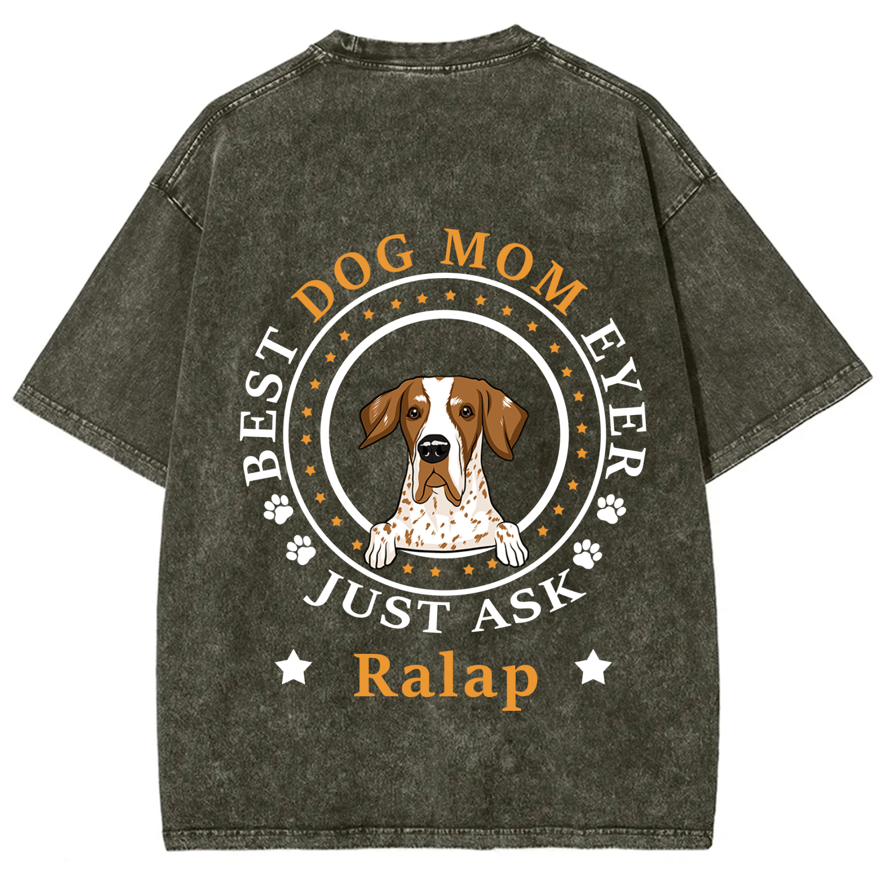 Best Dog Dad/Dog Mum Circle - Personalized Custom Unisex T-shirt