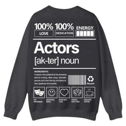 Actors Casual Crewneck Sweatshirt wearishow wearishow
