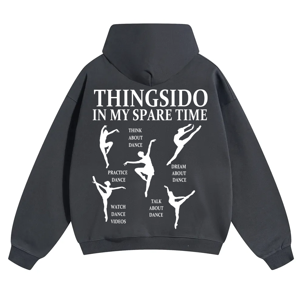 Thingsido In My Spare Time Unisex Solid Color Hoodie wearishow