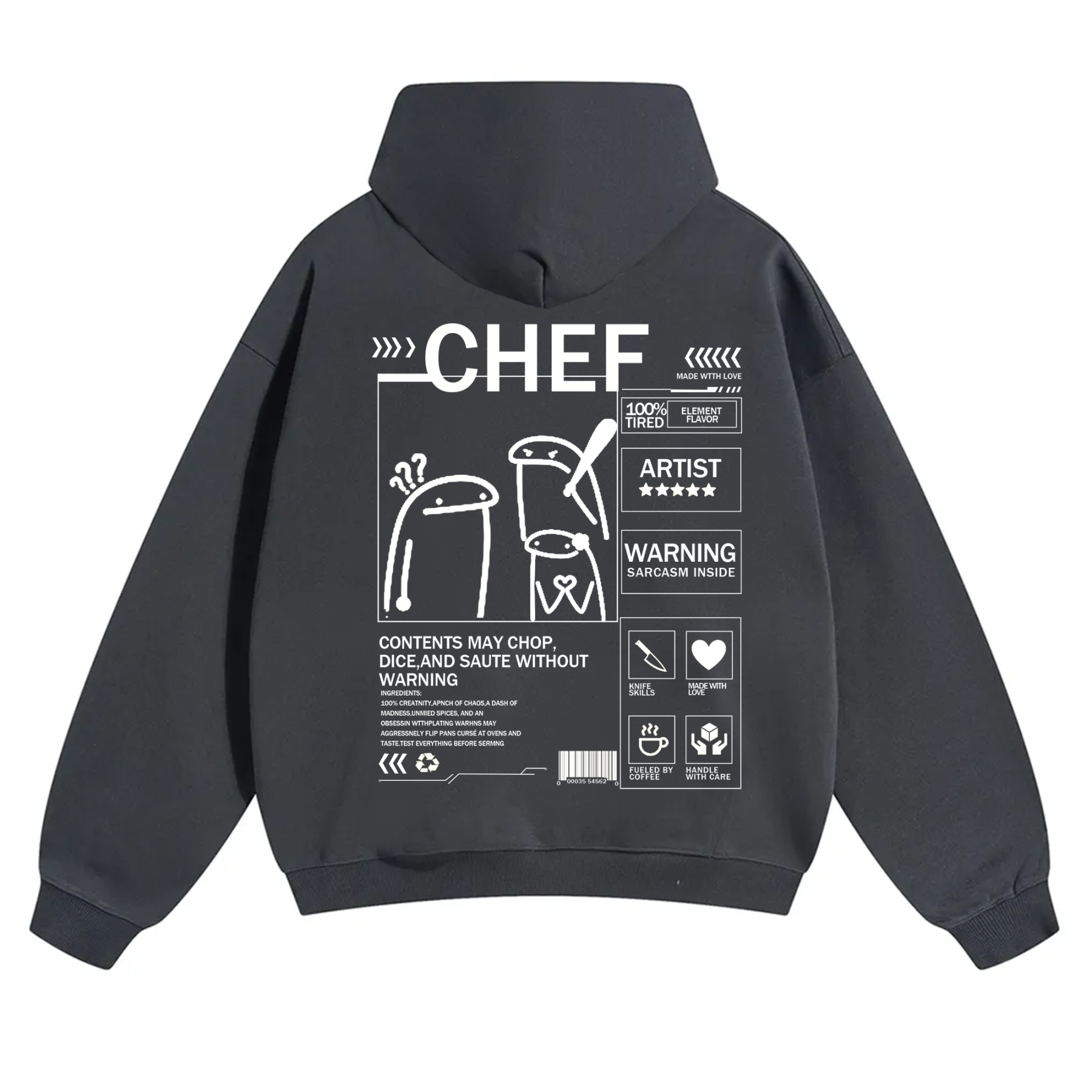 Chef Solid Color Unisex Hoodie