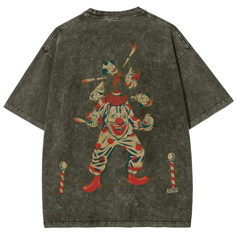 Halloween Clown Art Illustration Print Unisex Classic T-Shirt